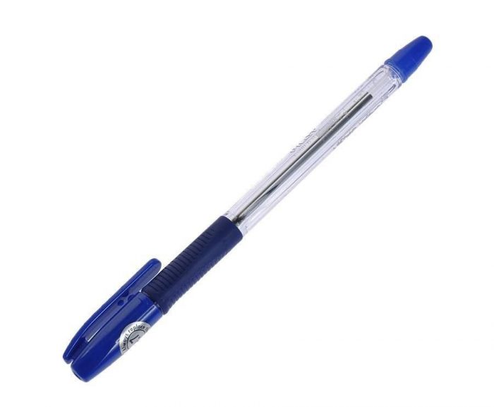 Шариковая ручка с прорезиненным основанием