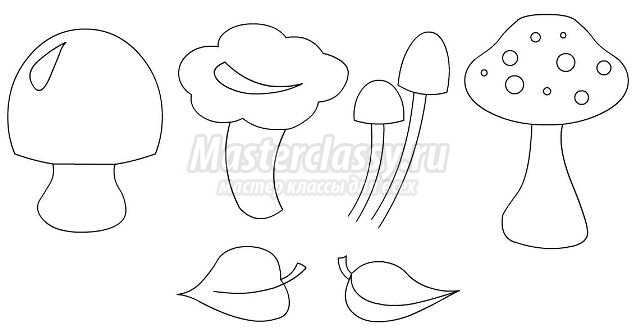 Аппликация на тему «Грибы»: идеи и мастер-классы