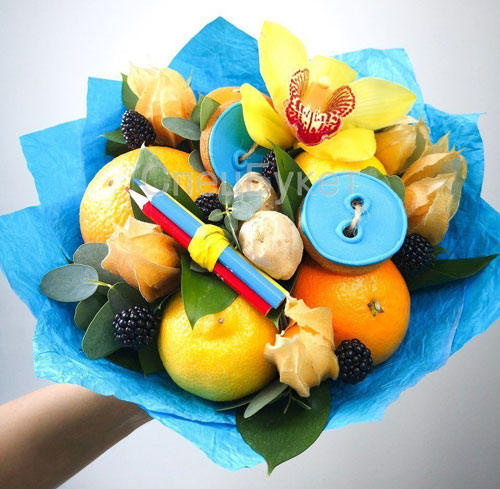 фруктовый букет учителю на 1 сентября в подарок